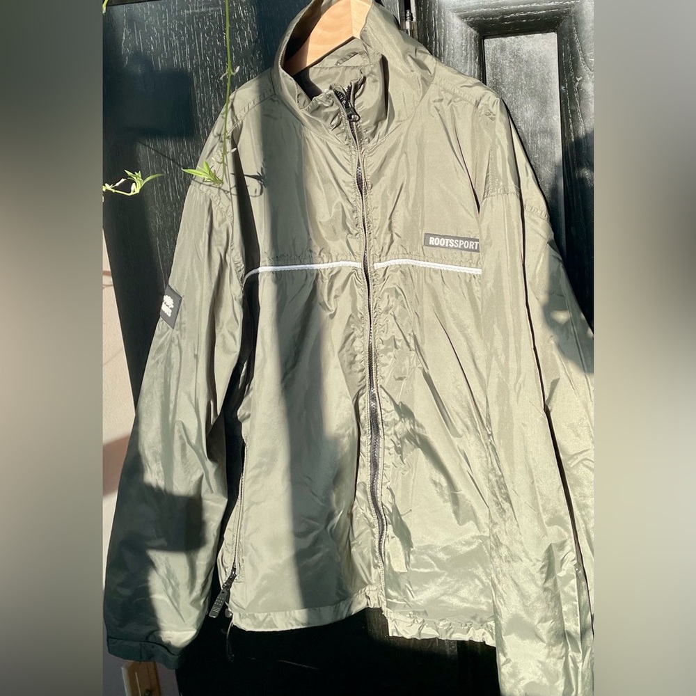 Roots Sport Khaki Windbreaker for Men